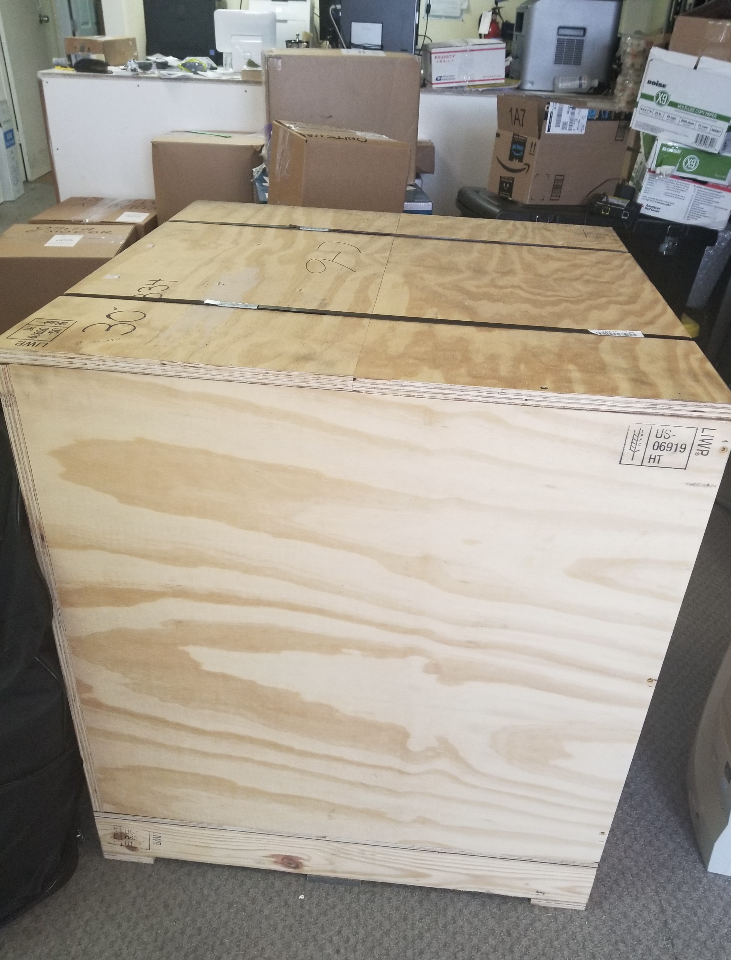 Industrial equipment crate